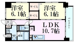 プログレッセ新大阪の物件間取画像